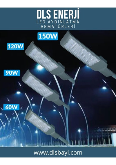 150w Led Yol Sokak Armatür Dls Park Bahçe Çevre Site Bina Dış Mek N11.141
