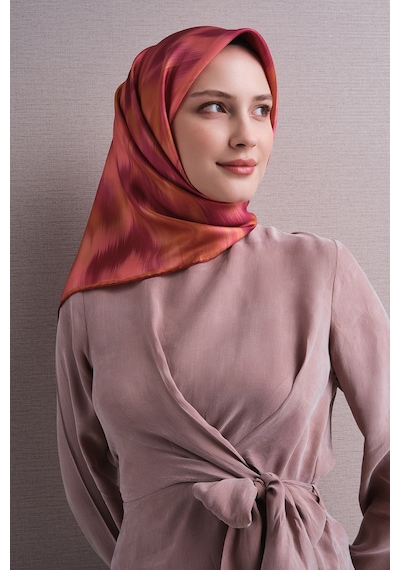 Armine Sura İpek Eşarp 2026-2027 - Sonbahar Kış-asm9605 Sıklement-sarı