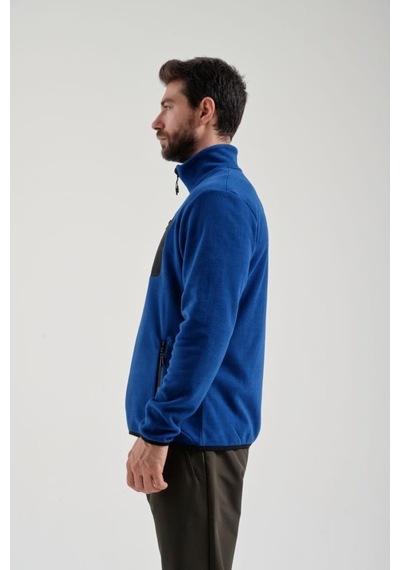 Exuma 2312003 Erkek Royal Blue Tam Fermuarlı Polar 001