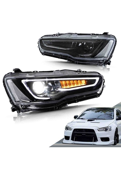 Mitsubişhi Lancer Evo 10 2008-audi Dizayn Ledli Ön Far