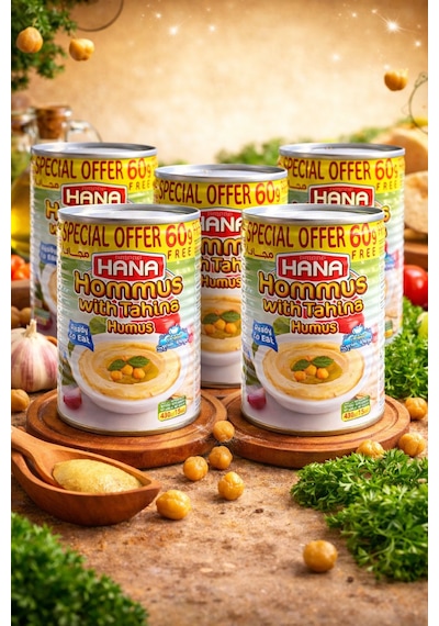 Hana Humus Nohut Ezmesi - Hommus 400 Gr X5 Adet