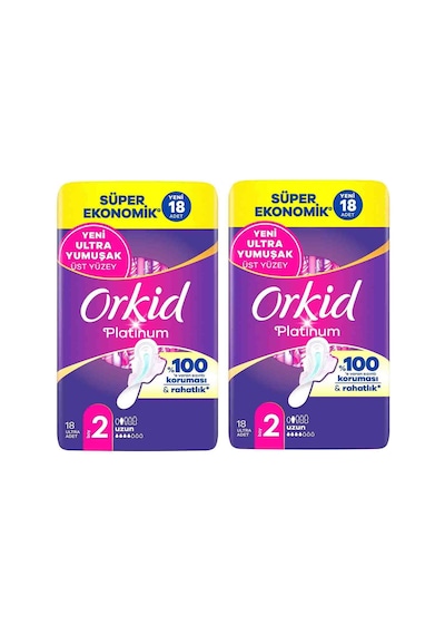 Platinum Uzun Boy 2 18 Adet Süper Ekonomik Hijyenik Ped X2