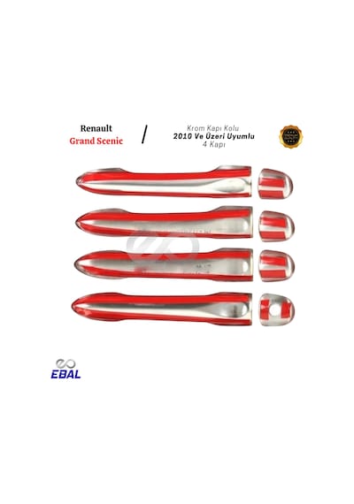 Ebal Otomotiv Renault Grand Scenic Kapı Kolu 4 Kapı 2010 Sonrasi P.Çelik