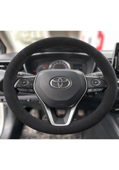 Toyota Camry Xv70 Direksiyon Kılıfı Alcantara Süet Monza Black Serisi Siyah 2021-2024