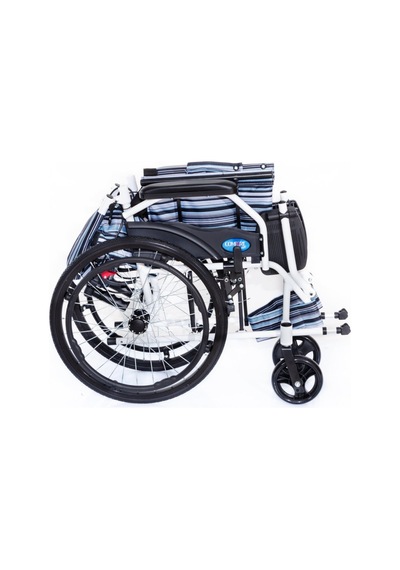 Medikaltec Comfort Plus Ky863-20 Mavi Desenli Alüminyum Tekerlekli Sandalye