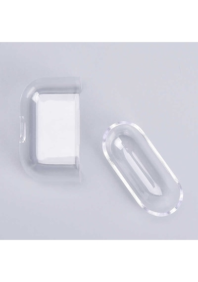 Kilifone - Apple Uyumlu AirPods 3. Nesil - Kılıf Şeffaf Sert Koruyucu Kristal Airbag 14 - Şeffaf