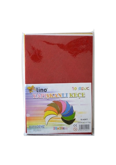 Lino Yapışkanlı Keçe 20X30 10 Lu 2719J