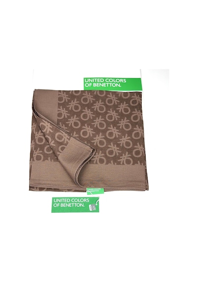 Benetton Elegante Uno Şal 1024 Koyu Kahve
