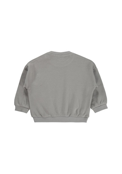 Civil Baby Cep Hilal Baskılı 6-18 Ay Sweatshirt - Gri Açık Gri