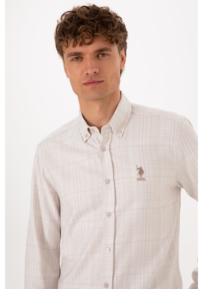 U.s. Polo Assn. Erkek Gömlek Desenli 50316640-vr256 İnci U.s. Polo Assn. Erkek Gömlek Desenli 50316640-vr256 İnci