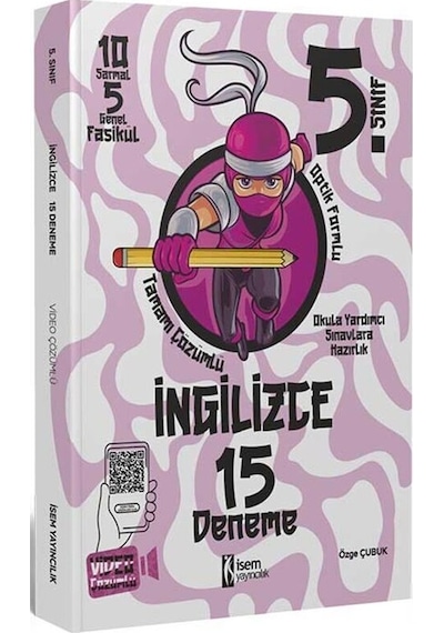 İsem Yayınları 5. Sınıf İngilizce 15 Deneme