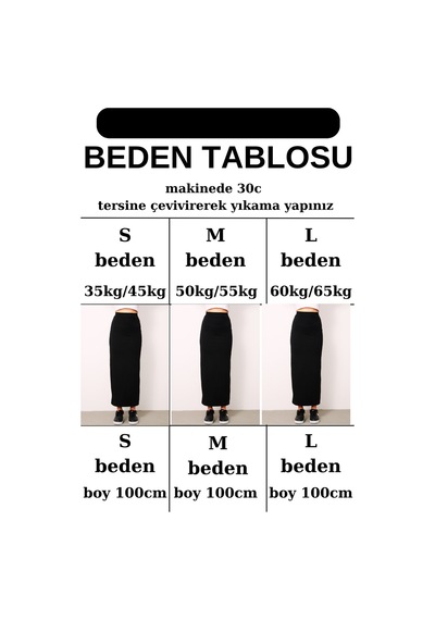 Mrm Pro Uzun Spor Kalem Etek Dalgıç Kumaş Esnek Etek Maxi Boy 100cm K.siyah K.siyah