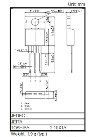 Tk80e08k3 N-channel Mosfet 75v, 80a, 7.5mohm