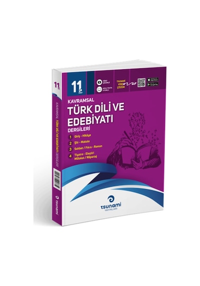 Tsunami Yayınları 11 Sınıf Kavramsal Edebiyat Dergiler 4Kitap