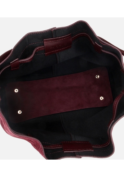 Hotiç Kadın Süet Deri Bordo Bucket Omuz Çantası 03cah316270a780 03cah316270a780 Bordo