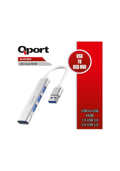 Qport Q-uc204 Usb To 4 Port Usb Çoklayıcı