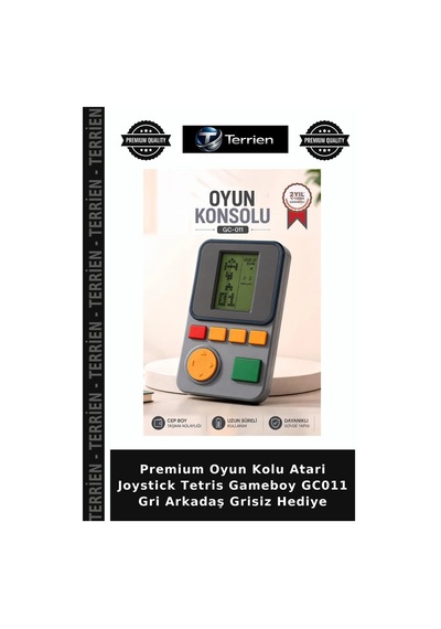 Premium Oyun Kolu Atari Joystick Tetris Gameboy Gc011 Gri Arkadaş Grisiz Hediye
