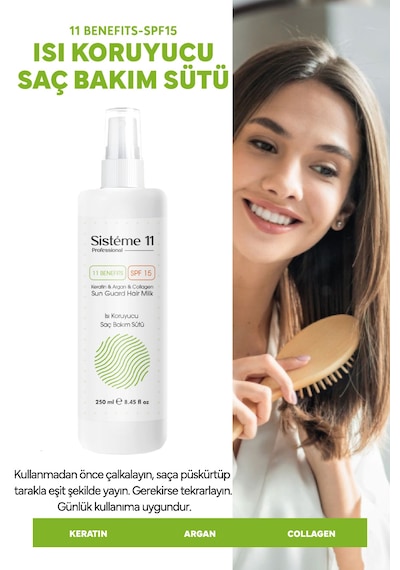 Sistéme 11 Sun Guard Isıya Karşı Koruyucu Saç Bakım Süt Spreyi 250 Ml