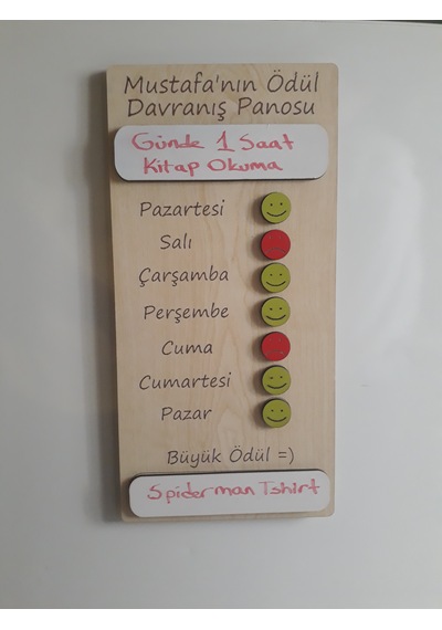 Davranış Ödül Panosu 30x15 Cm