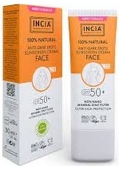 Incia Doğal Leke Karşıtı Yüz Güneş Kremi 30 Ml