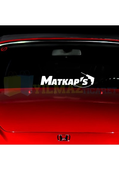 Matkaps Yazı Ön Cam Tampon Oto Sticker Yapıştırma Etiket 1 Adet