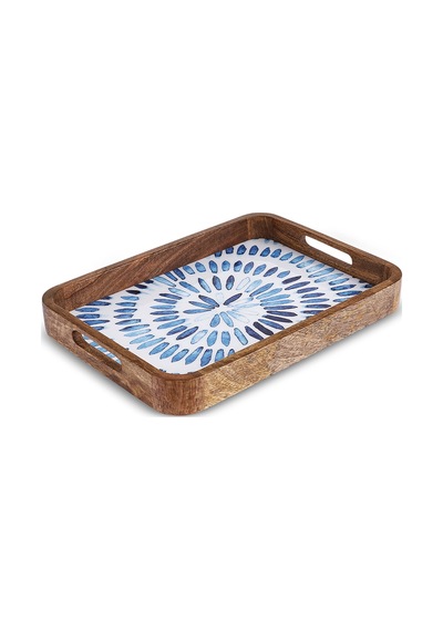 Karaca Mango Marin Tepsi Mavi 35x25x4 Cm Mavi