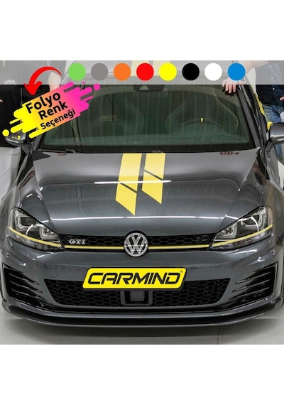 Vw Golf Gtı Dark Shine Ön Kaput Sticker