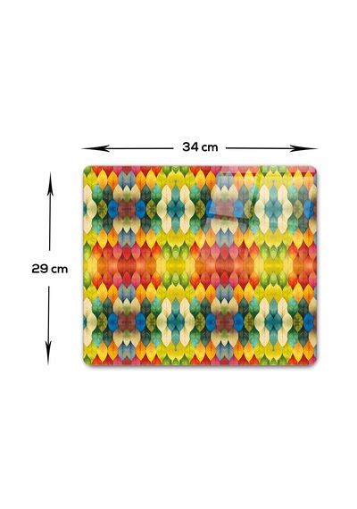 Cam Kesme Tahtası -cam Kesme Tablası Renk Cümbüşü 29cm X 34cm