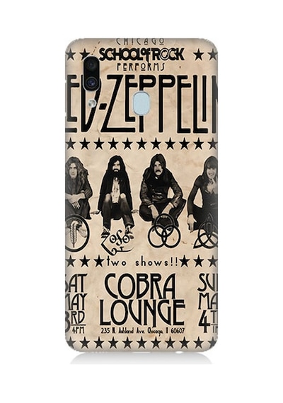 Samsung Galaxy A30 Uyumlu Led Zeppelin Desenli Silikon Kılıf
