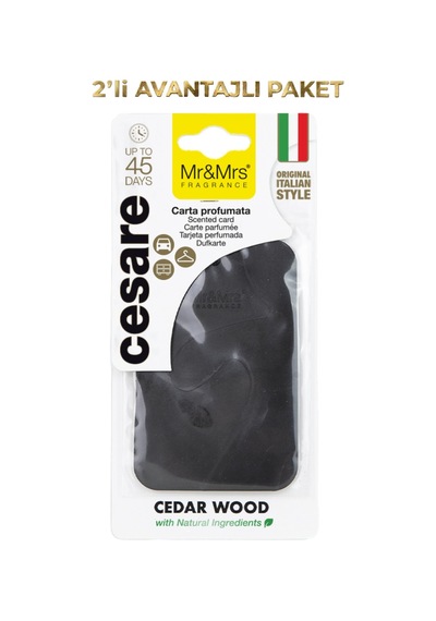 Cesare Kart - Oto Araç Kokusu, Asma Kart Kokusu - Cedar Wood