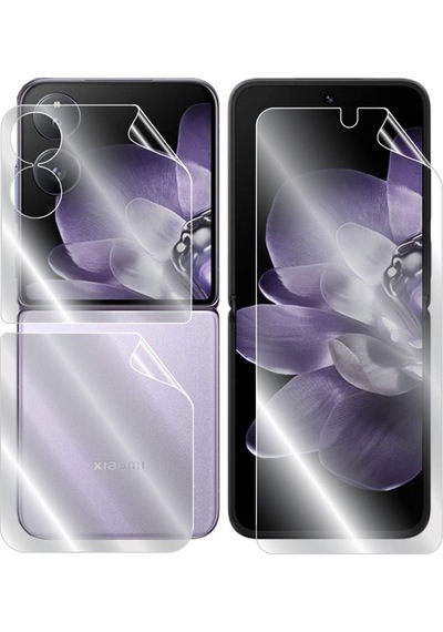 Xiaomi Mıx Flip Hydrogel Görünmez Ekran Koruyucu Ön - İç Ekran Ve Arka