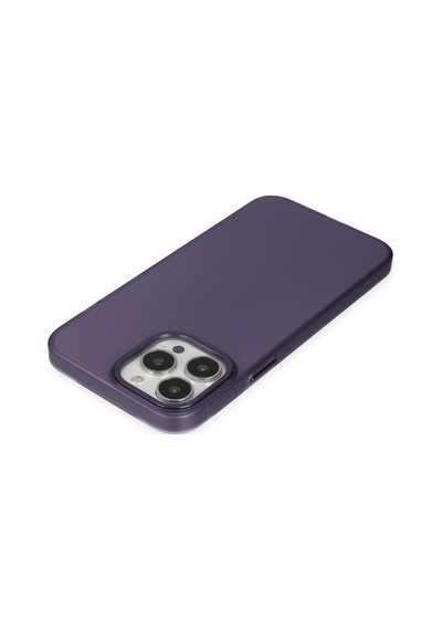 Apple Uyumlu - iPhone 14 Pro Kılıf Modos Metal Kapak - Derin Mor