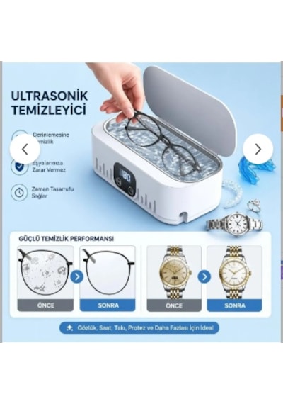 Ultrasonik Temizleyici Gözlük Takı Temizleme Makinesi 220v Dijital Ultrasonik Yıkama Cihazı