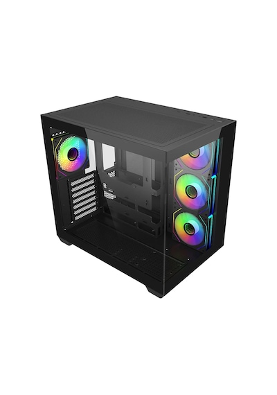 Cooler Master Elite 681 Argb Siyah Tempered Glass Usb 3.0 850w 80+ Gold Atx 3.1 Gen5 Atx Mid Tower Kasa