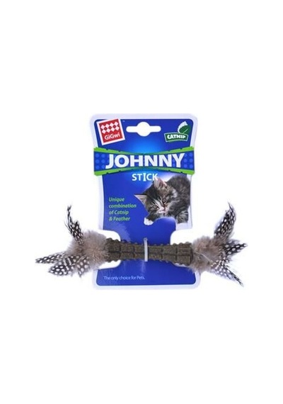 Gigwi Johnny Kedi Stick Catnipli Doğal Yeşil Tek Tüylü Oyuncağı