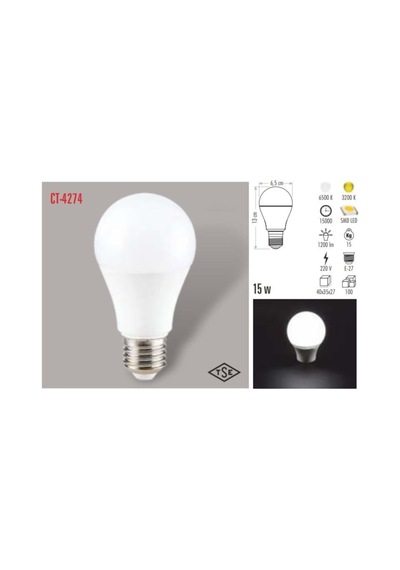 15 Watt Led Ampul E27 Gün Işığı Diğer