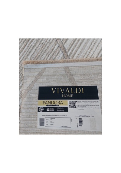 Vivaldi Home Pandora Serisi Poliyproplne İplik Dokuma Halı Bej
