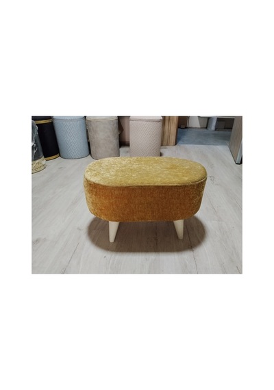 Oval Puf Turuncu