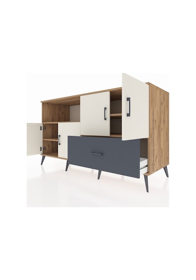 Kronos Konsol 4 Raflı Tek Çekmeceli 4 Kapaklı 176x59x99 Çam-aytaş Çam-aytaşı/antrasit Kronos Konsol 4 Raflı Tek Çekmeceli 4 Kapaklı 176x59x99 Çam-aytaş Çam-aytaşı/antrasit