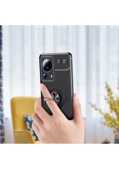 Xiaomi Mi 13 Lite Kılıf Yüzüklü Magnetli Ravel Case Kapak