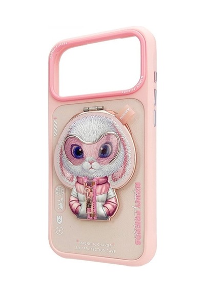 Apple Uyumlu iPhone 17 Pro Magsafe Stand Özellikli 3d Gözlük Fermuar Tavşan Nakışlı Cool Cute 2.0 Kılıf 8 Şeffaf Apple Uyumlu iPhone 17 Pro Magsafe Stand Özellikli 3d Gözlük Fermuar Tavşan Nakışlı Cool Cute 2.0 Kılıf 8 Şeffaf