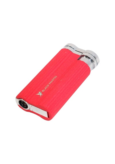 Black Martin Tek Torch Pürmüz Delicili Kırmızı Metal Puro Çakmağı - Tr9539