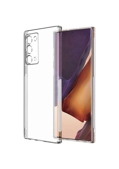 Samsung Galaxy Note 20 İle Uyumlu Kılıf Şeffaf Kamera Korumalı Esnek Silikon Telefon Kılıfı Kapak