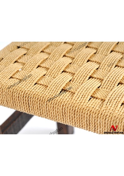 Hasır Ipli Ahşap Tabure 33Cm | Id1959