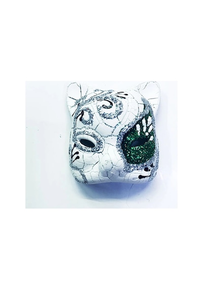 Yeşil Renk İşlemeli Seramik Malzemeden İmal Venedik Kedi Model Magnet İtdsm0010ksmr0537yesil
