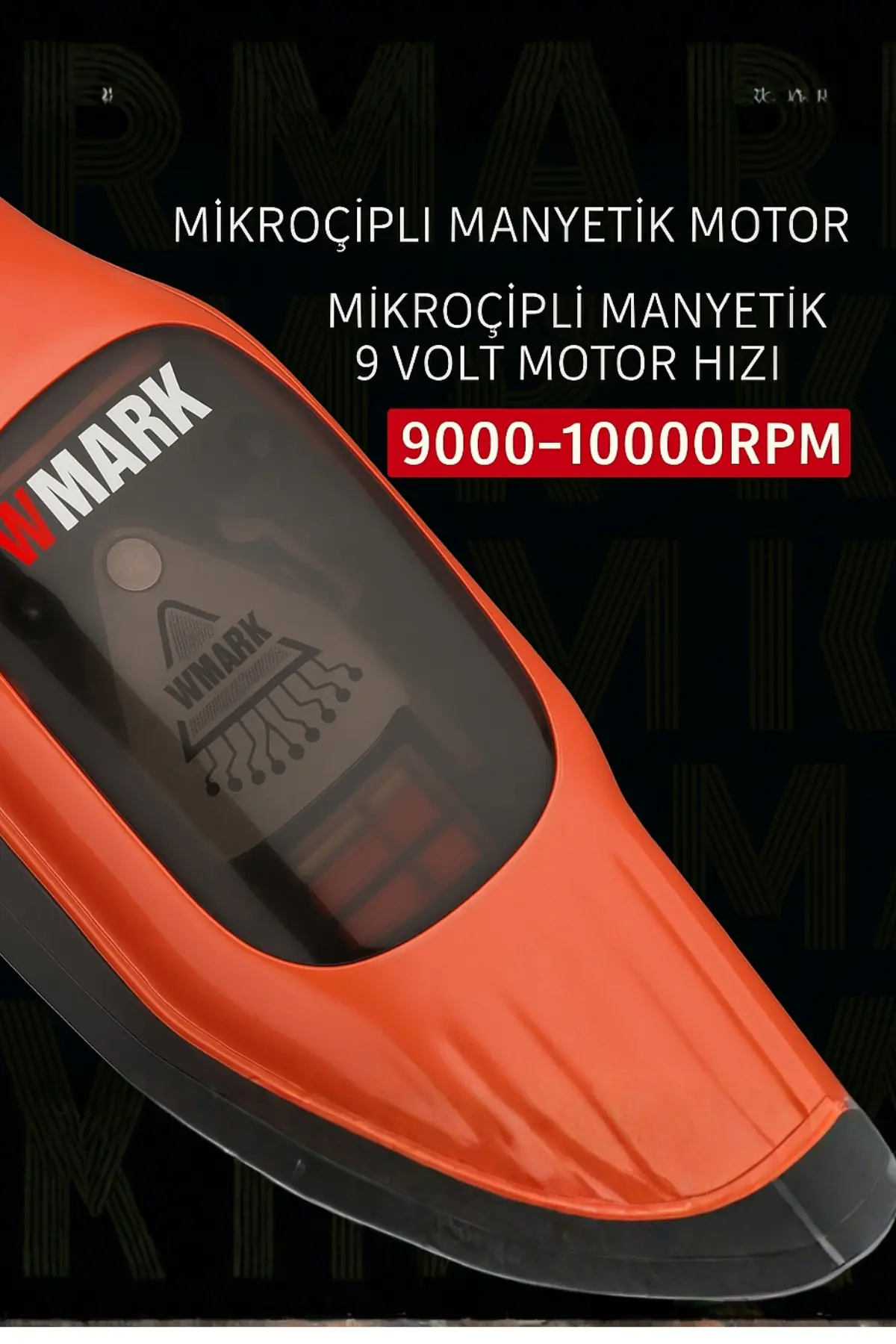 Wmark Ng-9006 Şarjlı Saç Kesme Makinesi Mavi Akıllı Güç Yönetimi, Led Gösterge 3-4 Saat