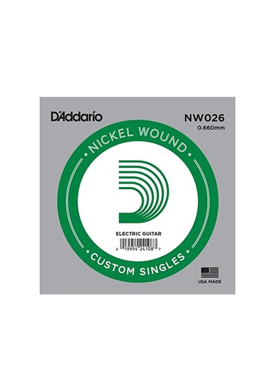 Daddario Nw026 Elektro Ve Akustik Tek Tel, 5li Paket, Re , Nicke