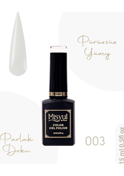 Misyul Uv Led Kalıcı Oje Nail Art 15 Ml 003