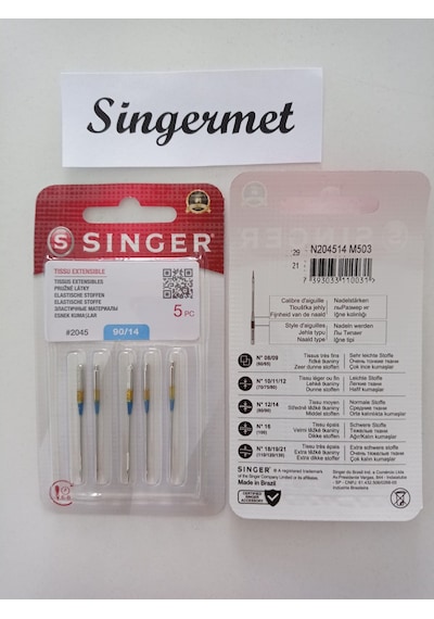 Singer 14 Numara Dikiş Makinesi İğnesi (Standart Dikiş)