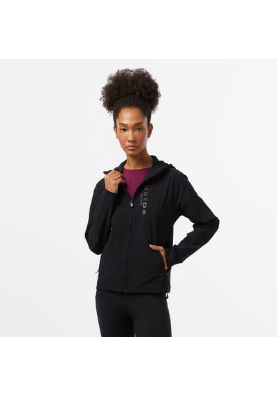 United4 Sport Full Zipped Kadın Siyah Sweatshirt U4rw Siyah